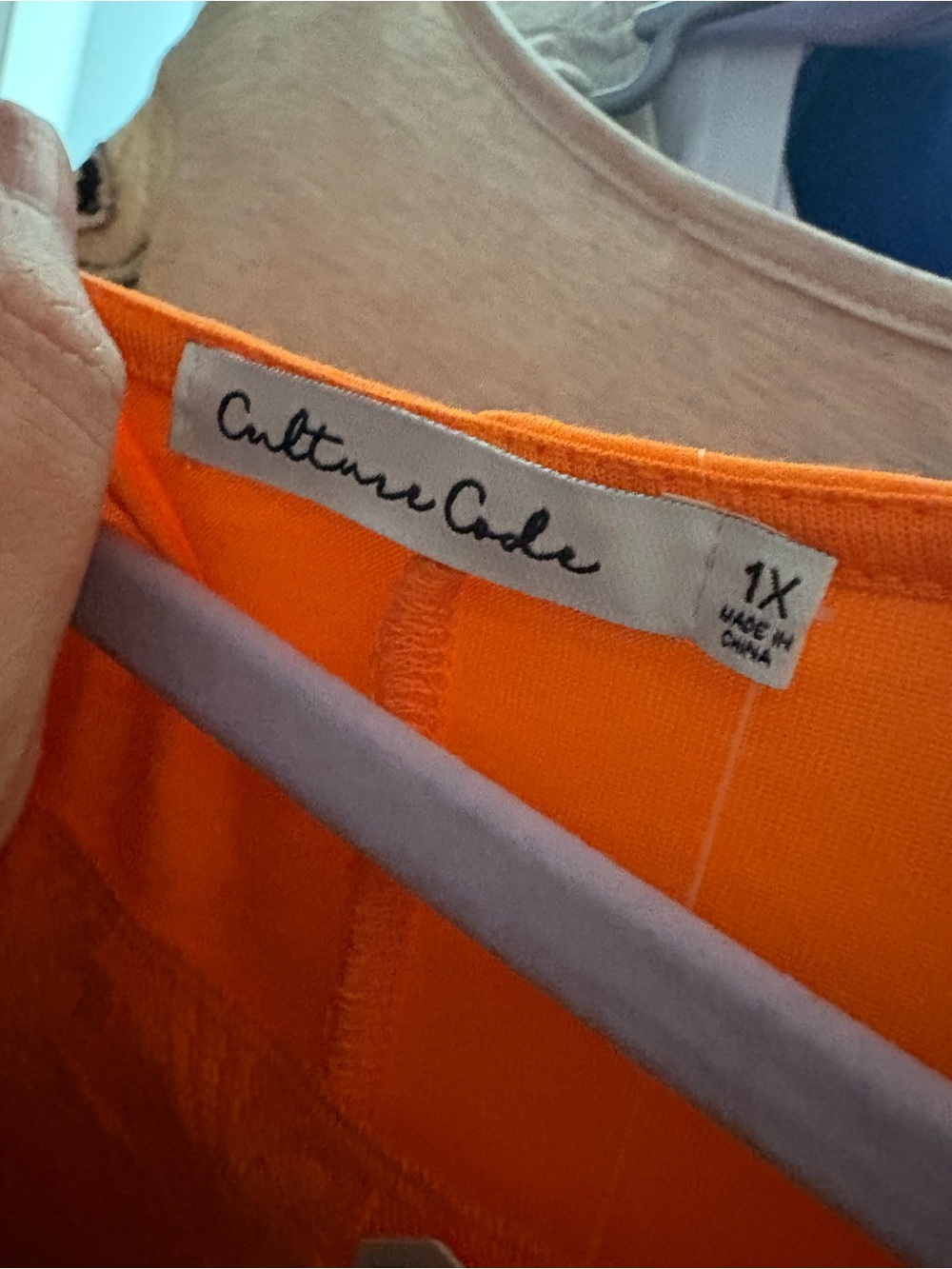 Culture Code | New Sunkist Lace Embroidery Neck Trim Top - Picture 2 of 2